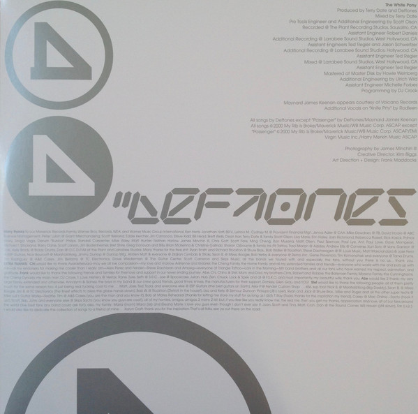 Виниловая пластинка Deftones - White Pony - 2LP - рис.9