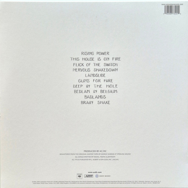 Виниловая пластинка AC/DC – Flick Of The Switch (Coloured Gold) LP - рис.1