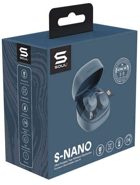 Беспроводные наушники SOUL Electronics S-NANO Blue - рис.5