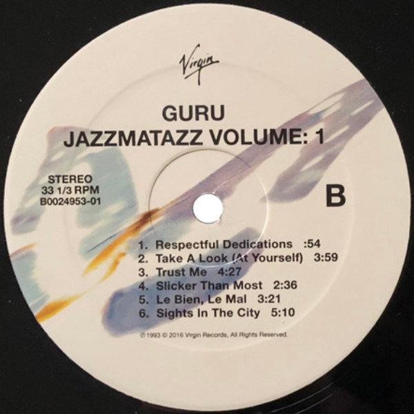 Виниловая пластинка Guru - Jazzmatazz (Volume 1) LP - рис.3