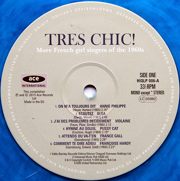 Виниловая пластинка Various - Tres Chic! More French Girl Singers Of The 1960s - рис.2