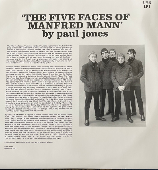 Виниловая пластинка Manfred Mann – The Five Faces Of Manfred Mann - LP - рис.1