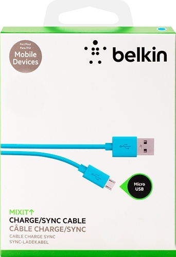 Кабель Belkin Mixit Flat Lightning to USB Cable Blue 1.2 m - рис.3