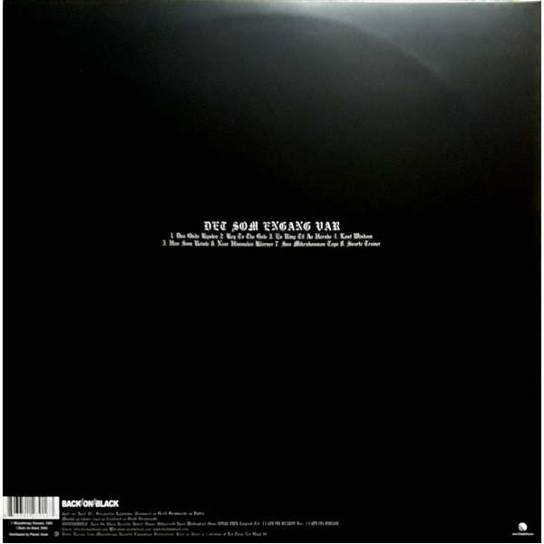 Виниловая пластинка Burzum – Det Som Engang Var LP - рис.1