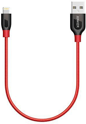 Кабель Anker Powerline+ Lightning 0.3 m Red - рис.0