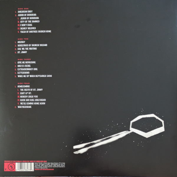 Виниловая пластинка Green Day – American Idiot 20 - Red & Black Splatter 2LP - рис.1