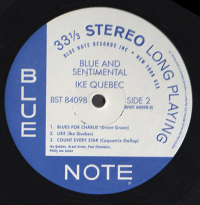 Виниловая пластинка Ike Quebec - Blue & Sentimental - рис.3