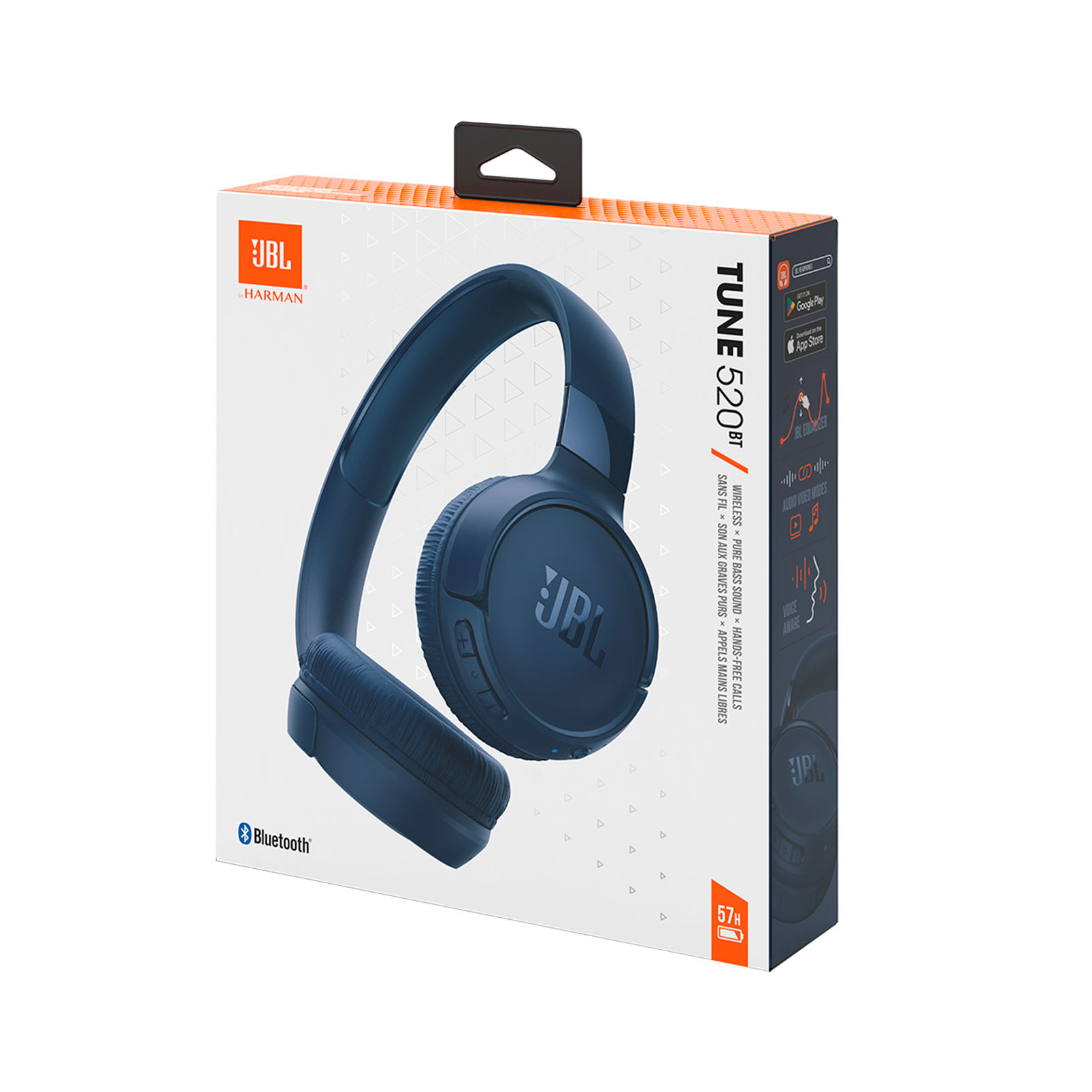 Беспроводные наушники JBL Tune 520BT Blue - фото 9