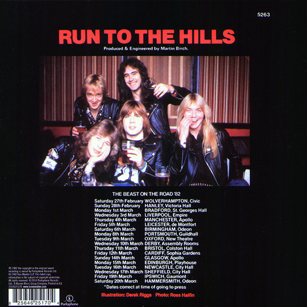 Виниловая пластинка Iron Maiden - Run To The Hills (2014) - рис.1