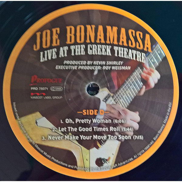 Виниловая пластинка Joe Bonamassa – Live At The Greek Theatre 3 LP - рис.5