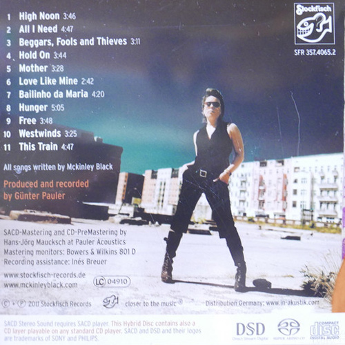CD-диск Mckinley Black - Beggars Fools and Thieves SACD - рис.1