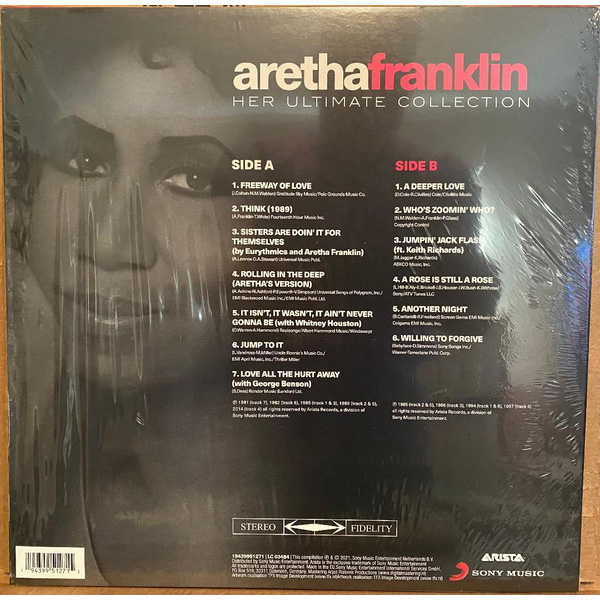 Виниловая пластинка Aretha Franklin – Her Ultimate Collection Red LP - рис.1