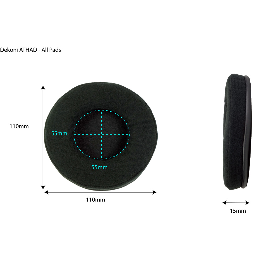 Амбушюры Dekoni Audio Elite Velour Ear Pad Set for Audio Technica ATH-AD Series Open Back - фото 2