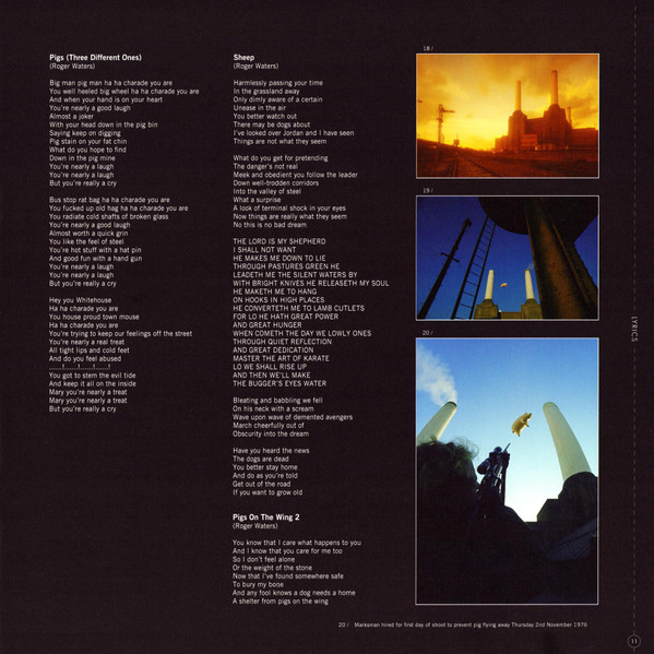 Виниловая пластинка Pink Floyd – Animals (2018 Remix) LP - рис.16