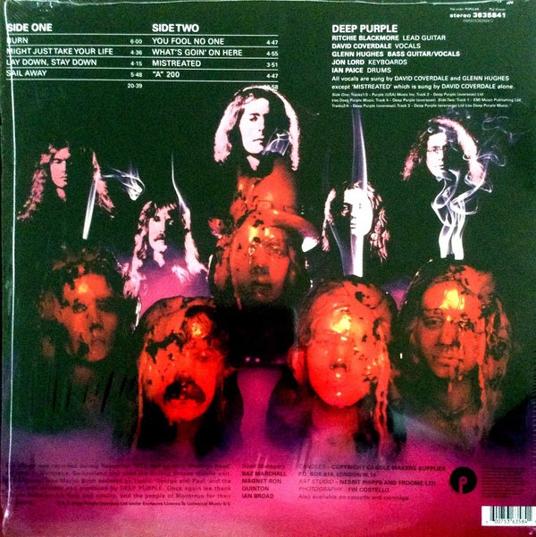 Виниловая пластинка Deep Purple - Burn LP - рис.1