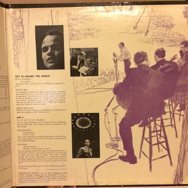 Виниловая пластинка HARRY BELAFONTE BELAFONTE AT CARNEGIE HALL 2LP - рис.3