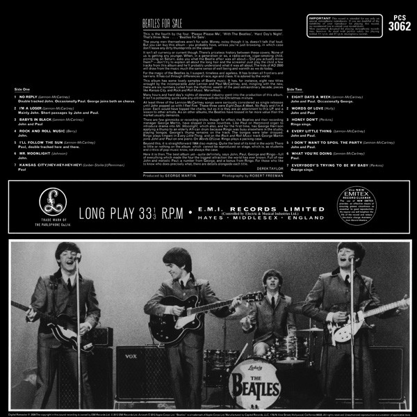 Виниловая пластинка The Beatles - Beatles For Sale - рис.3