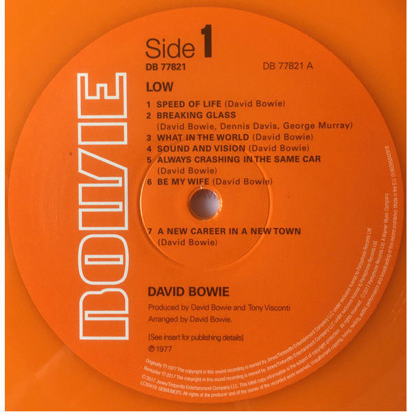 Виниловая пластинка David Bowie – Low (45th Anniversary) LP - рис.4