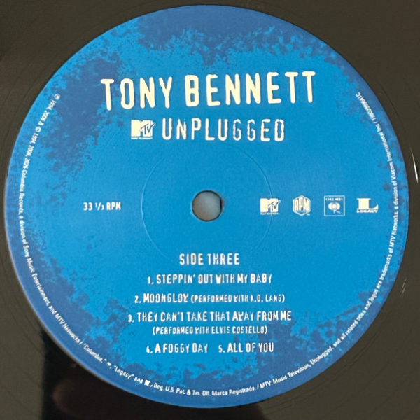 Виниловая пластинка Tony Bennett – MTV Unplugged - 2LP - рис.8