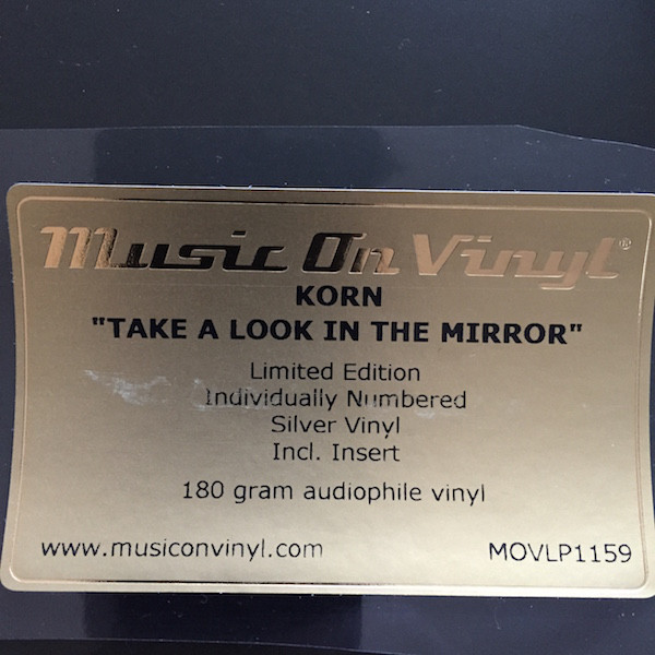 Виниловая пластинка Korn - Take A Look In The Mirror - рис.2