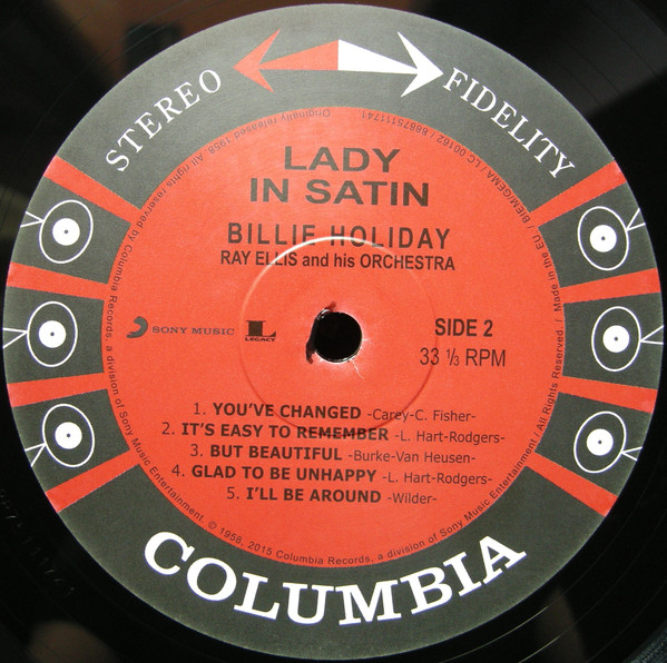 Виниловая пластинка Billie Holiday; Ray Ellis And His Orchestra - Lady In Satin - рис.3