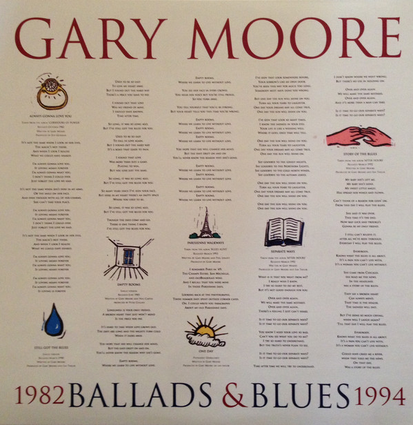 Виниловая пластинка Gary Moore - Ballads & Blues 1982 - 1994 - рис.2