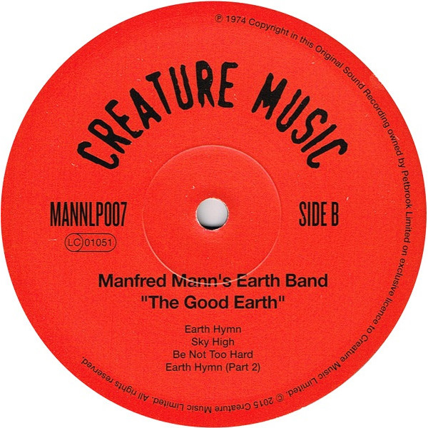 Пластинка Manfred Mann Manfred Mann's Earth Band – The Good Earth LP - фото 4