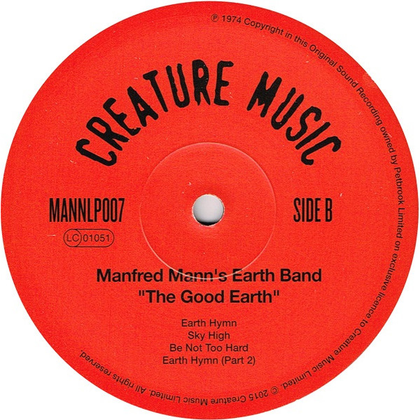Виниловая пластинка Manfred Mann's Earth Band – The Good Earth LP - рис.3