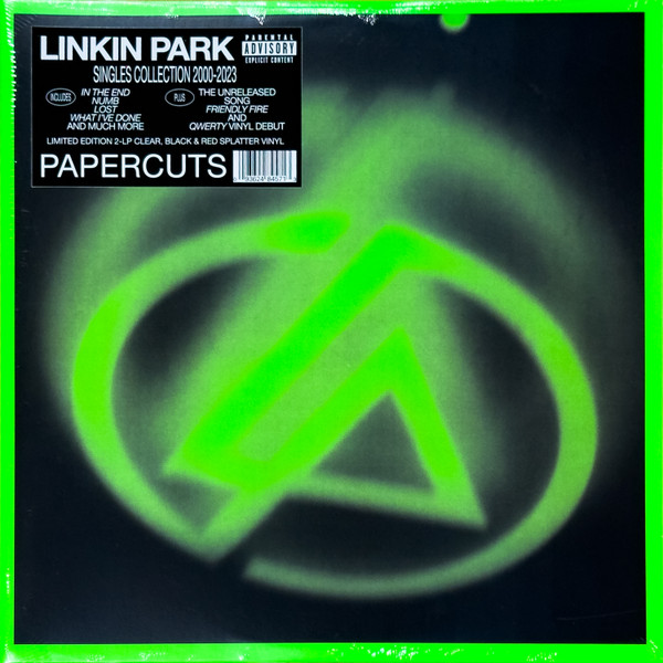 Виниловая пластинка Linkin Park – Papercuts - Coloured Clear with Black & Red Splatter 2LP - рис.0