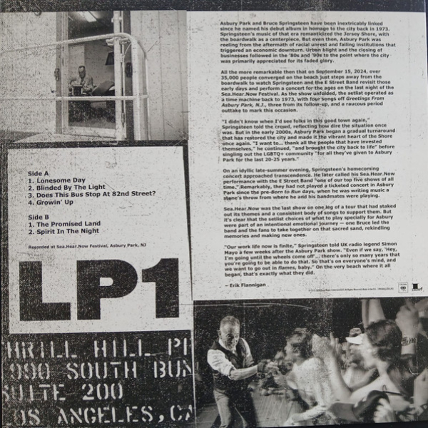 Бокс-сет Springsteen & E Street Band – Live From Asbury Park - 2024 (Box-set) - 5LP - рис.3