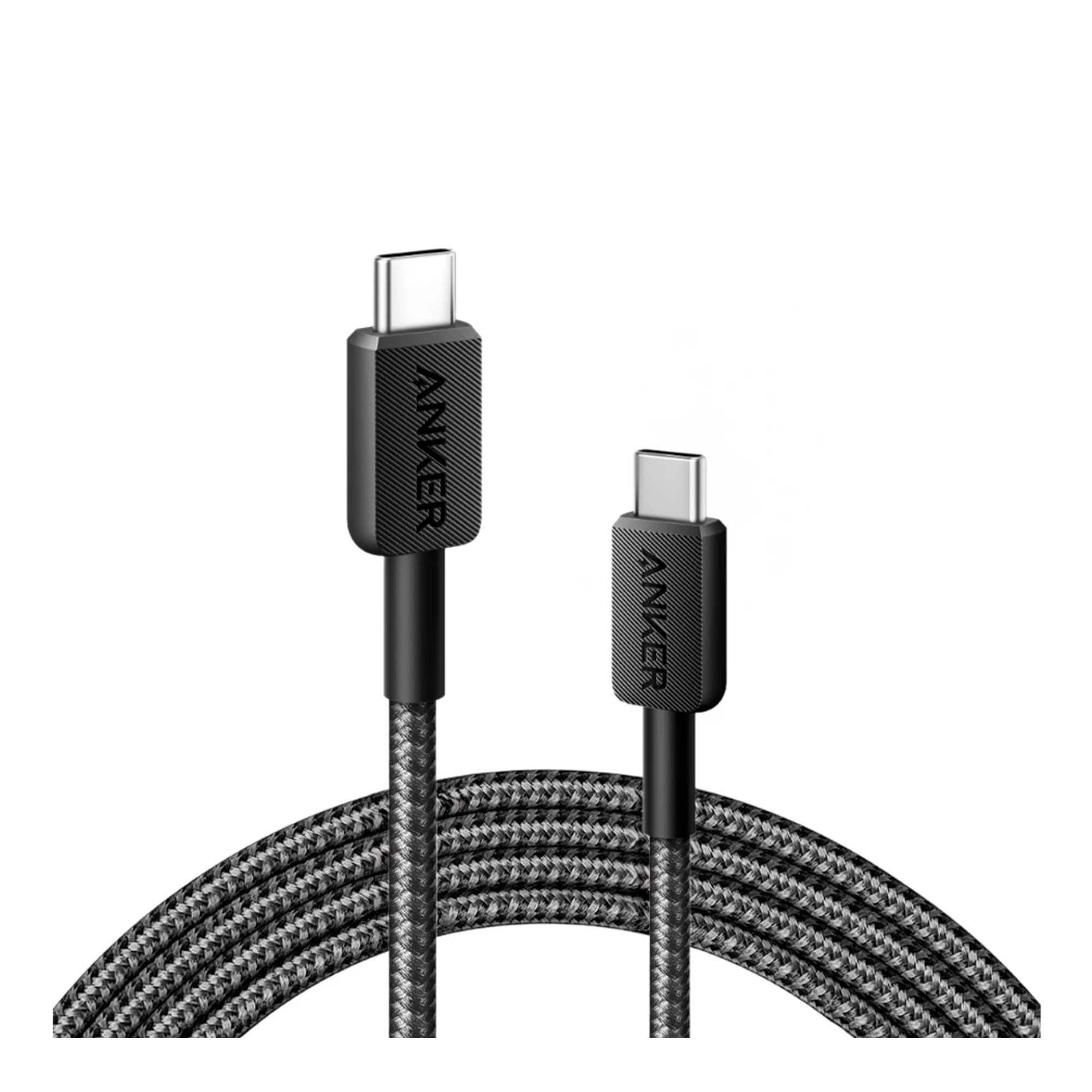 Кабель Anker Power Line 322 USB-C - USB-C 0.9m Black - фото 1