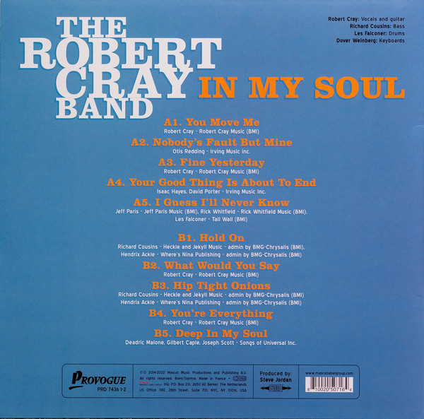 Виниловая пластинка The Robert Cray Band – In My Soul - Light Blue - LP - рис.1