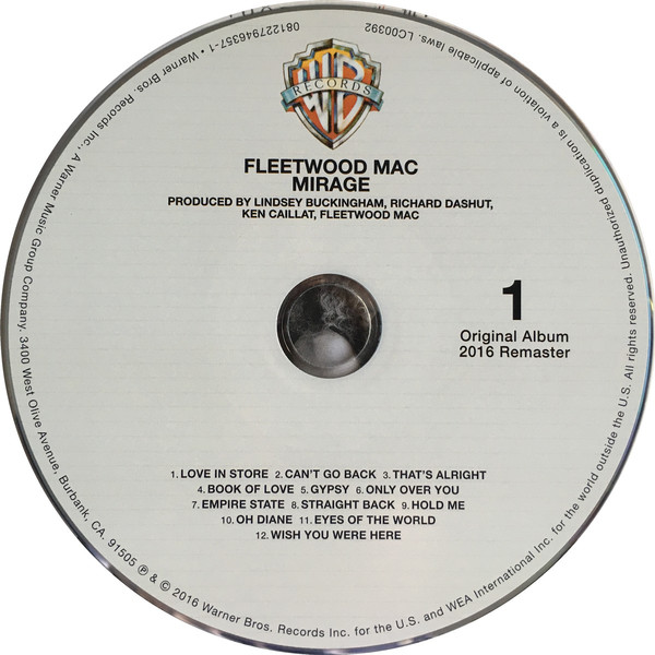 Виниловая пластинка Fleetwood Mac - Mirage (2016) - рис.3