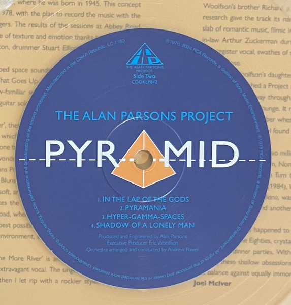 Виниловая пластинка The Alan Parsons Project – Pyramid (Coloured Clear) LP - рис.2