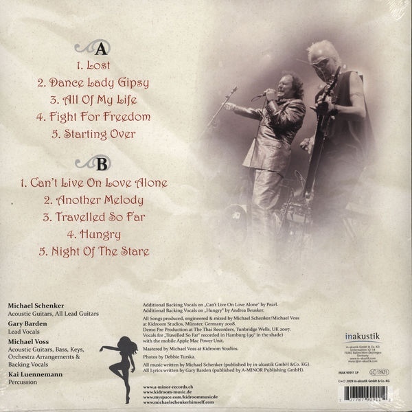 Виниловая пластинка BARDEN SCHENKER ACOUSTIC PROJECT GIPSY LADY - рис.1