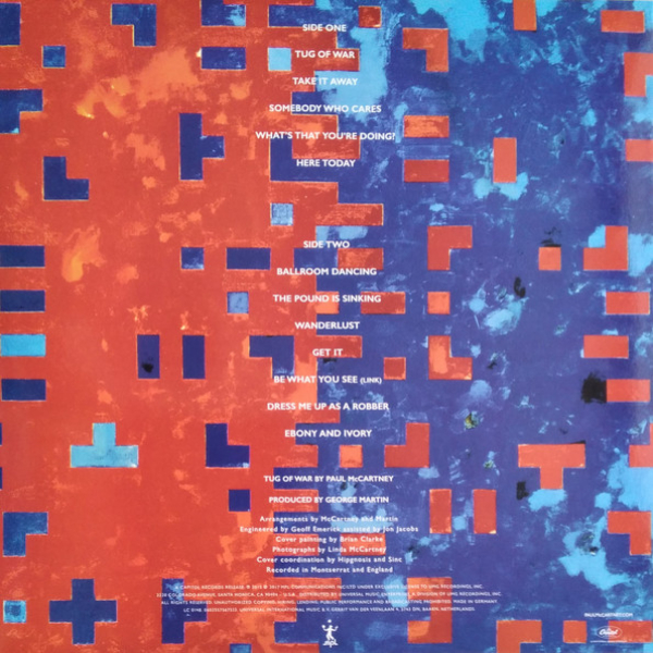 Виниловая пластинка Paul McCartney - Tug Of War LP - рис.2