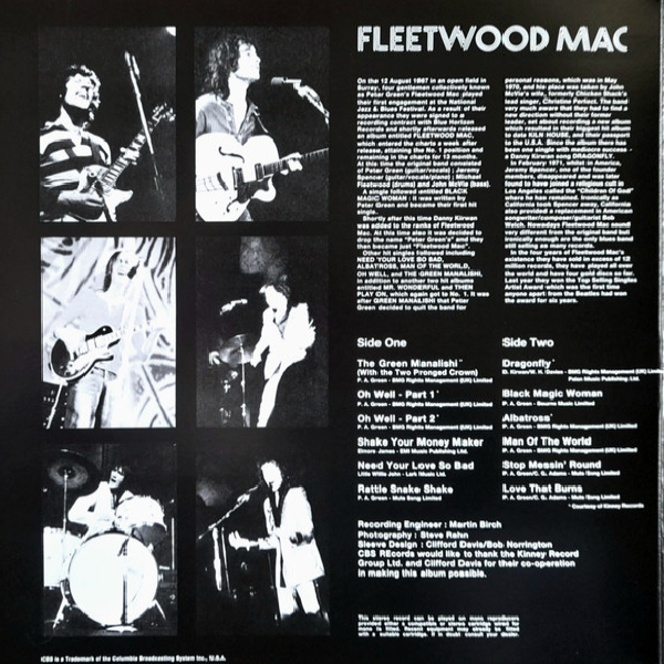Виниловая пластинка Fleetwood Mac – Fleetwood Mac's Greatest Hits LP - рис.3