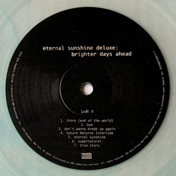 Виниловая пластинка Ariana Grande – Eternal Sunshine Deluxe: Brighter Days Ahead (coloured) - 2LP - рис.5