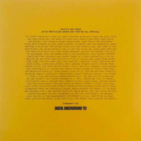 Виниловая пластинка Digital Underground – The "Body-Hat" Syndrome (coloured) - 2LP - рис.9