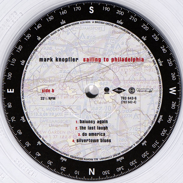 Виниловая пластинка Mark Knopfler – Sailing To Philadelphia (25th Anniversary Ultra Clear) 2LP - рис.3