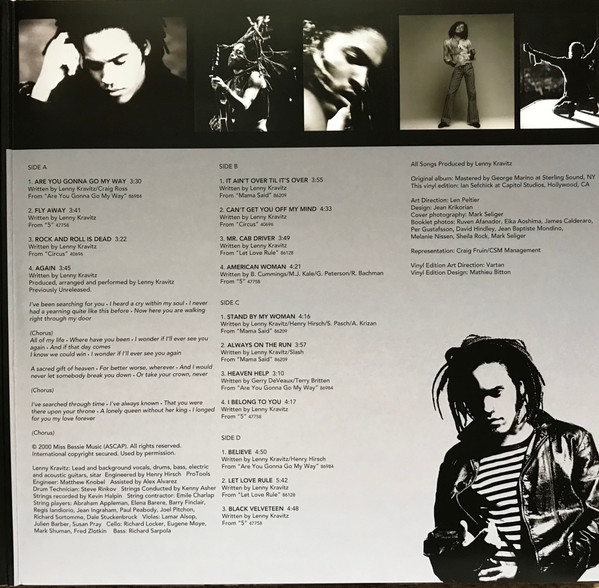 Виниловая пластинка Lenny Kravitz - Greatest Hits - 2LP - рис.4