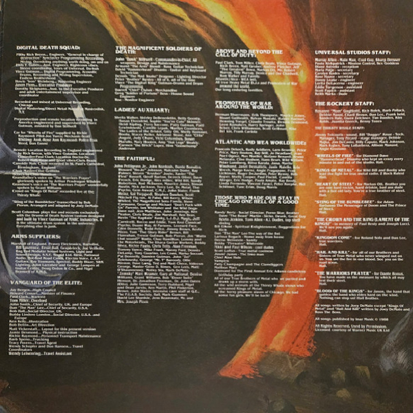 Виниловая пластинка Manowar – Kings Of Metal (Transparent Blue) LP - рис.6