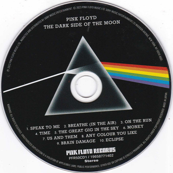 CD-диск Pink Floyd – The Dark Side Of The Moon - CD - рис.2