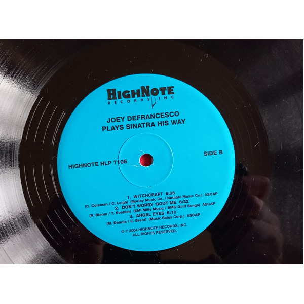 Виниловая пластинка Joey DeFrancesco – Plays Sinatra His Way LP - рис.2