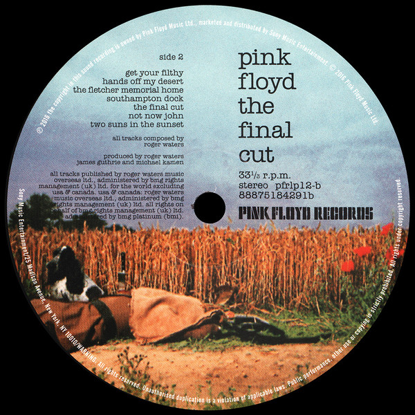 Виниловая пластинка Pink Floyd - The Final Cut - LP - рис.4