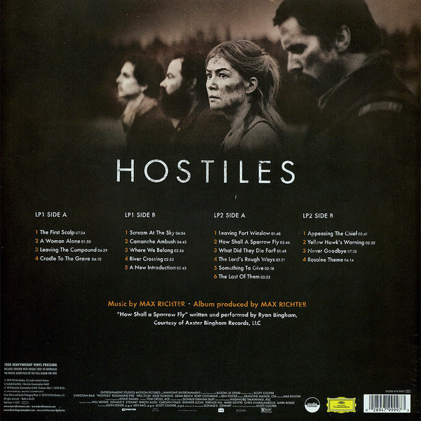 Пластинка Max Richter - Hostiles (Original Motion Picture Soundtrack) - Hostiles (Original Motion Picture Soundtrack) - фото 2