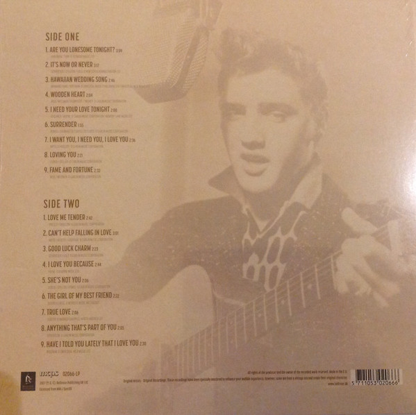 Виниловая пластинка Elvis Presley – Elvis In Love - LP - рис.1