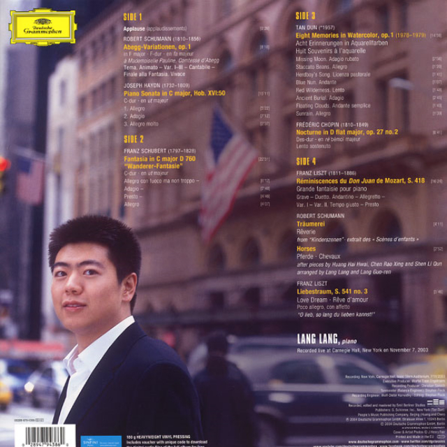 Виниловая пластинка Lang Lang Live At Carnegie Hall LP - рис.1