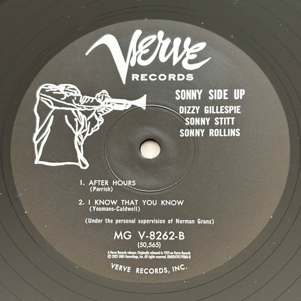 Виниловая пластинка Dizzy Gillespie, Sonny Stitt, Sonny Rollins – Sonny Side Up - LP - рис.4