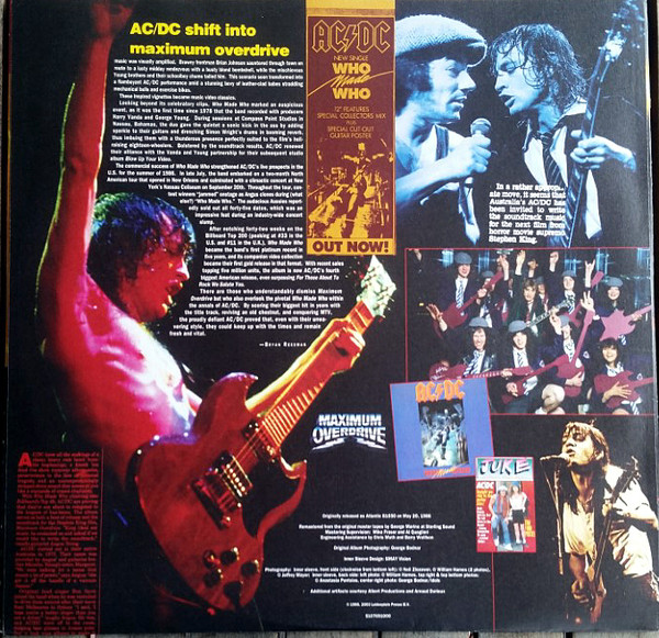 Виниловая пластинка ACDC - Who Made Who - рис.3